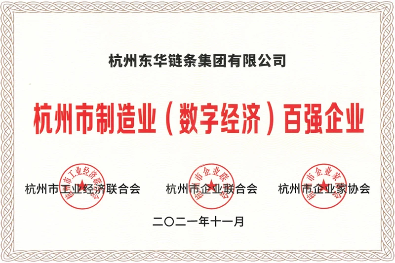 Donghua kuulus Hangzhou digitaalmajanduse 100 parima tootmisettevõtte hulka